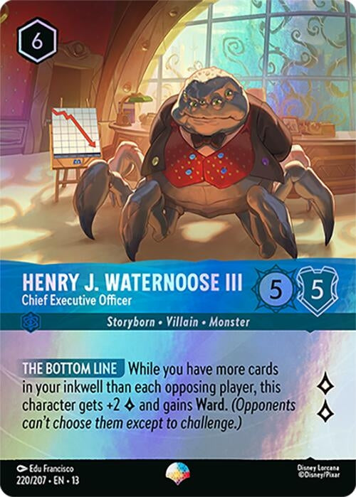 Image for Henry J. Waternoose III - Chief Executive Officer (Epic) (220/204) [Attack of the Vine!] {13} - Disney Lorcana