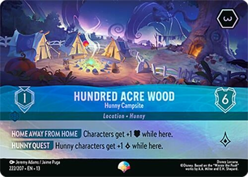 Image for Hundred Acre Wood - Hunny Campsite (Epic) (222/204) [Attack of the Vine!] {13} - Disney Lorcana