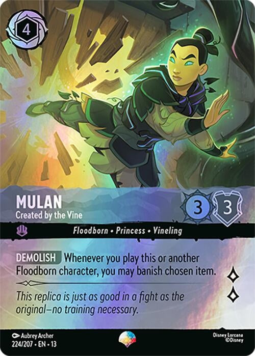 Image for Mulan - Created by the Vine (Epic) (224/204) [Attack of the Vine!] {13} - Disney Lorcana
