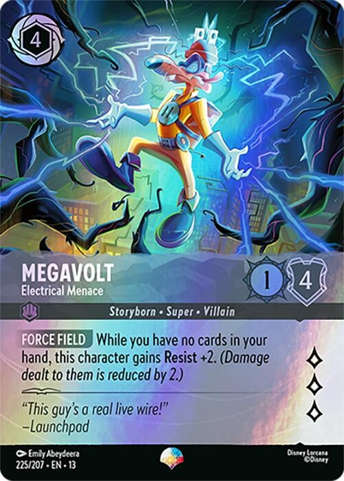 Image for Megavolt - Electrical Menace (Epic) (225/204) [Attack of the Vine!] {13} - Disney Lorcana