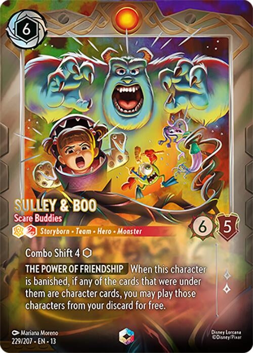 Image for Sulley & Boo - Scare Buddies (Enchanted) (229/204) [Attack of the Vine!] {13} - Disney Lorcana