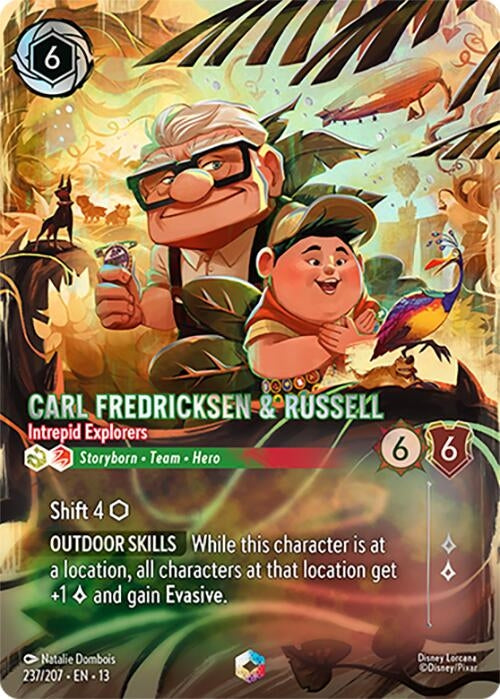 Image for Carl Fredricksen & Russell - Intrepid Explorers (Enchanted) (237/204) [Attack of the Vine!] {13} - Disney Lorcana
