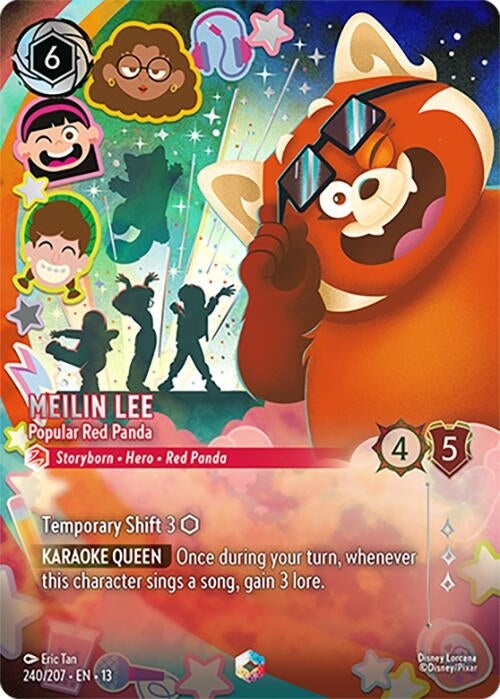 Image for Meilin Lee - Popular Red Panda (Enchanted) (240/204) [Attack of the Vine!] {13} - Disney Lorcana