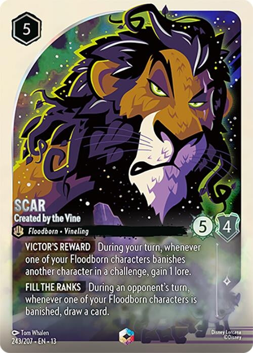 Image for Scar - Created by the Vine (Enchanted) (243/204) [Attack of the Vine!] {13} - Disney Lorcana