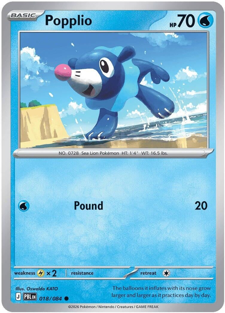 Image for Popplio (018/084) [ME05: Pitch Black] {ME05} - Pokemon