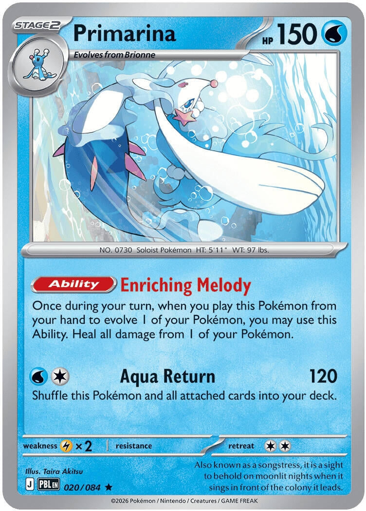 Image for Primarina (020/084) [ME05: Pitch Black] {ME05} - Pokemon