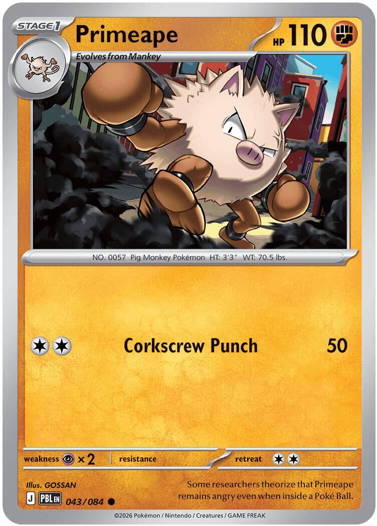 Image for Primeape (043/084) [ME05: Pitch Black] {ME05} - Pokemon