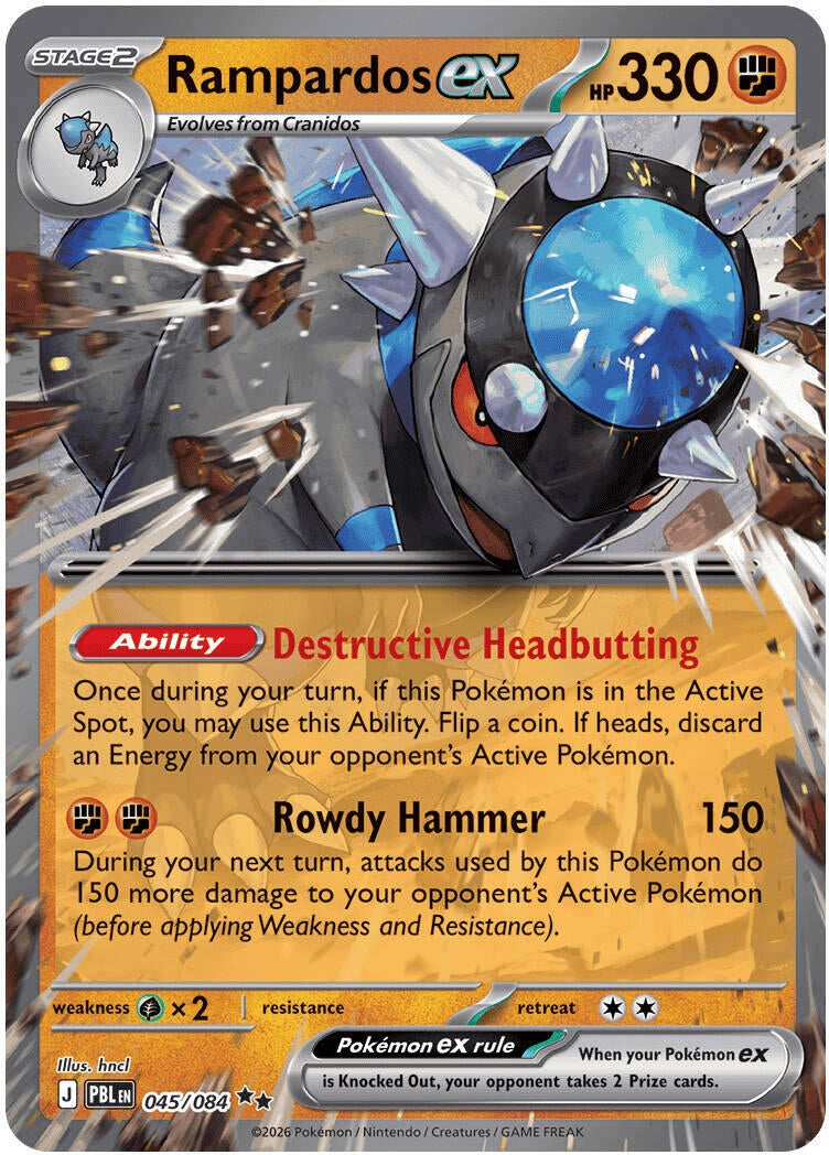 Image for Rampardos ex (045/084) [ME05: Pitch Black] {ME05} - Pokemon