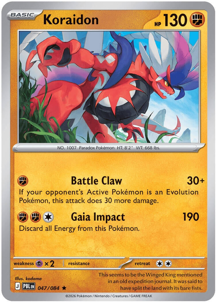 Image for Koraidon (047/084) [ME05: Pitch Black] {ME05} - Pokemon