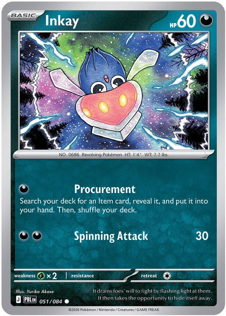 Image for Inkay (051/084) [ME05: Pitch Black] {ME05} - Pokemon
