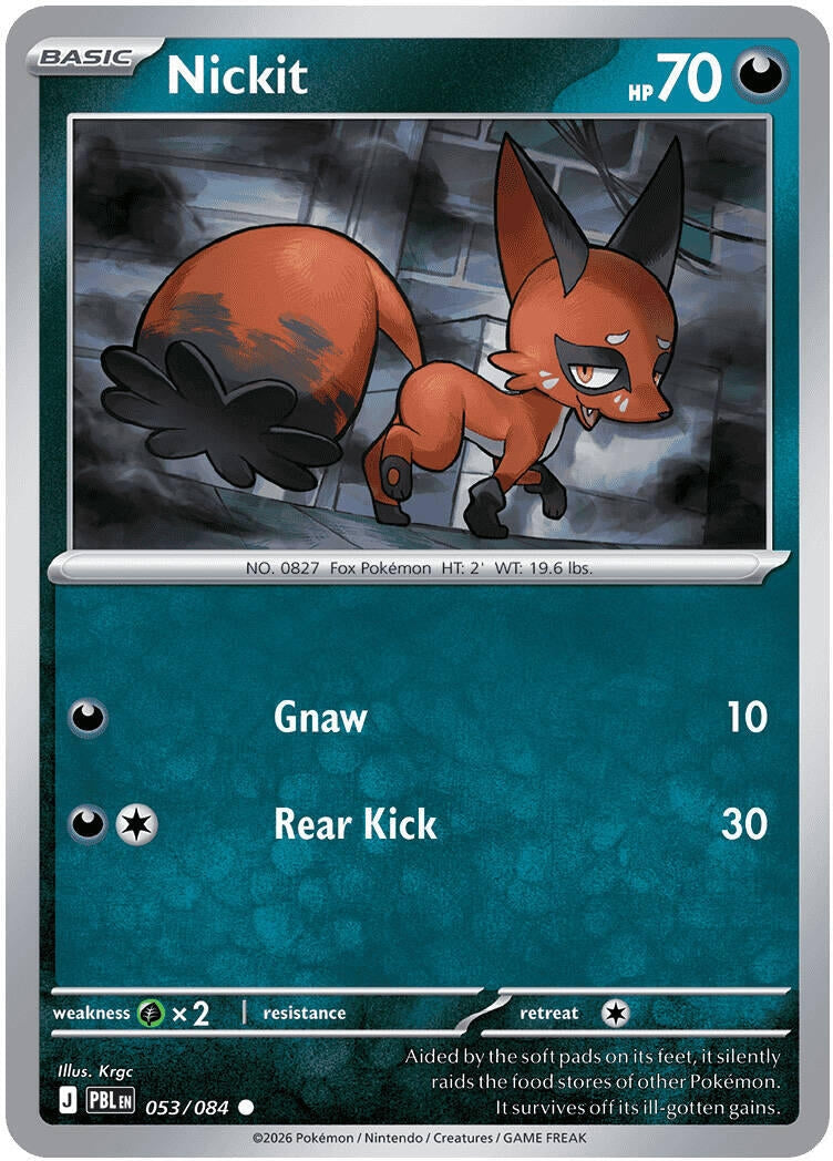 Image for Nickit (053/084) [ME05: Pitch Black] {ME05} - Pokemon