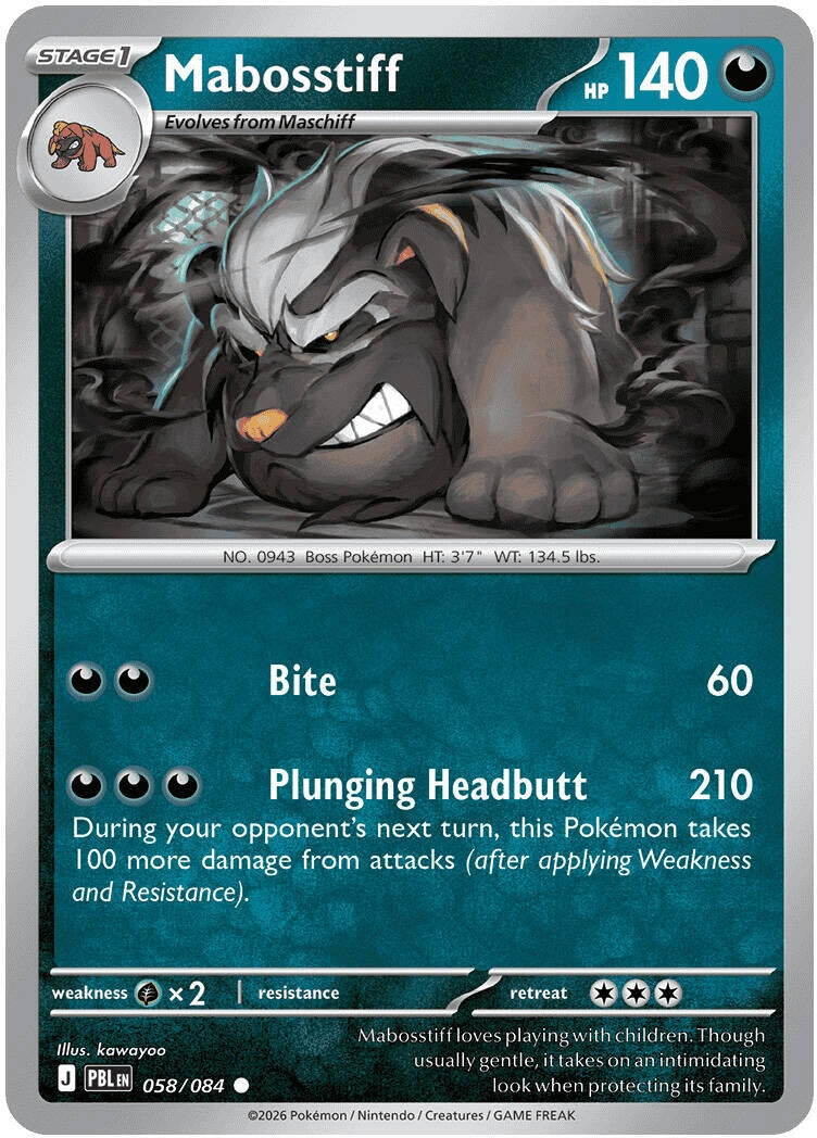 Image for Mabosstiff (058/084) [ME05: Pitch Black] {ME05} - Pokemon