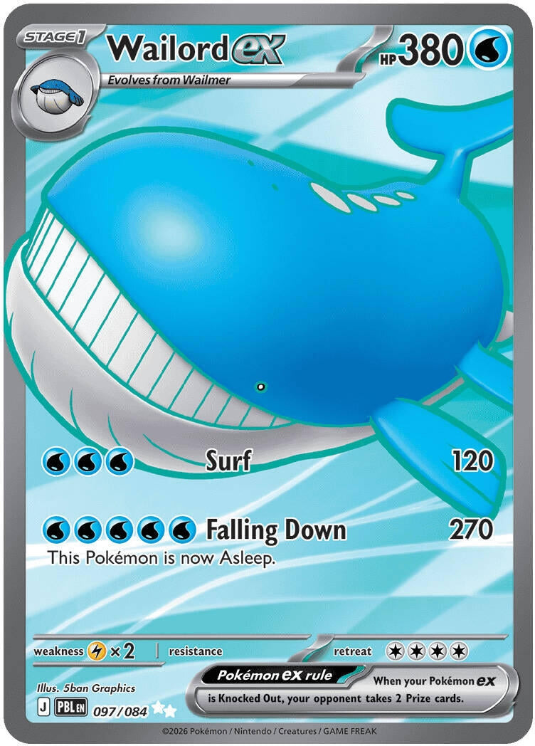 Image for Wailord ex (097/084) [ME05: Pitch Black] {ME05} - Pokemon
