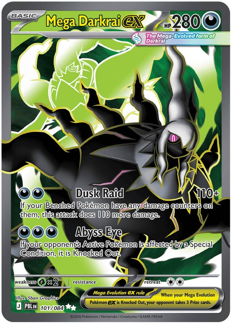 Image for Mega Darkrai ex (101/084) [ME05: Pitch Black] {ME05} - Pokemon