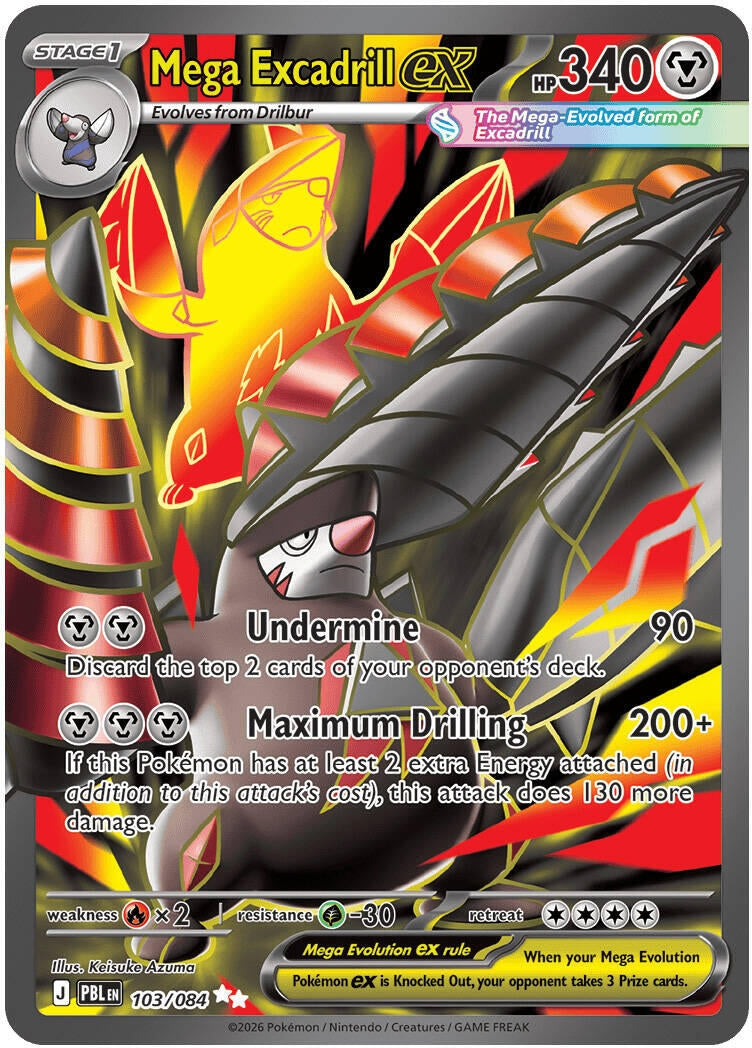 Image for Mega Excadrill ex (103/084) [ME05: Pitch Black] {ME05} - Pokemon