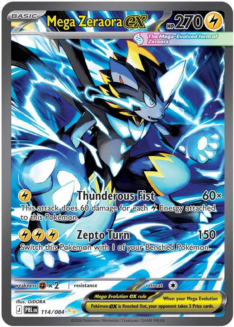 Image for Mega Zeraora ex (114/084) [ME05: Pitch Black] {ME05} - Pokemon