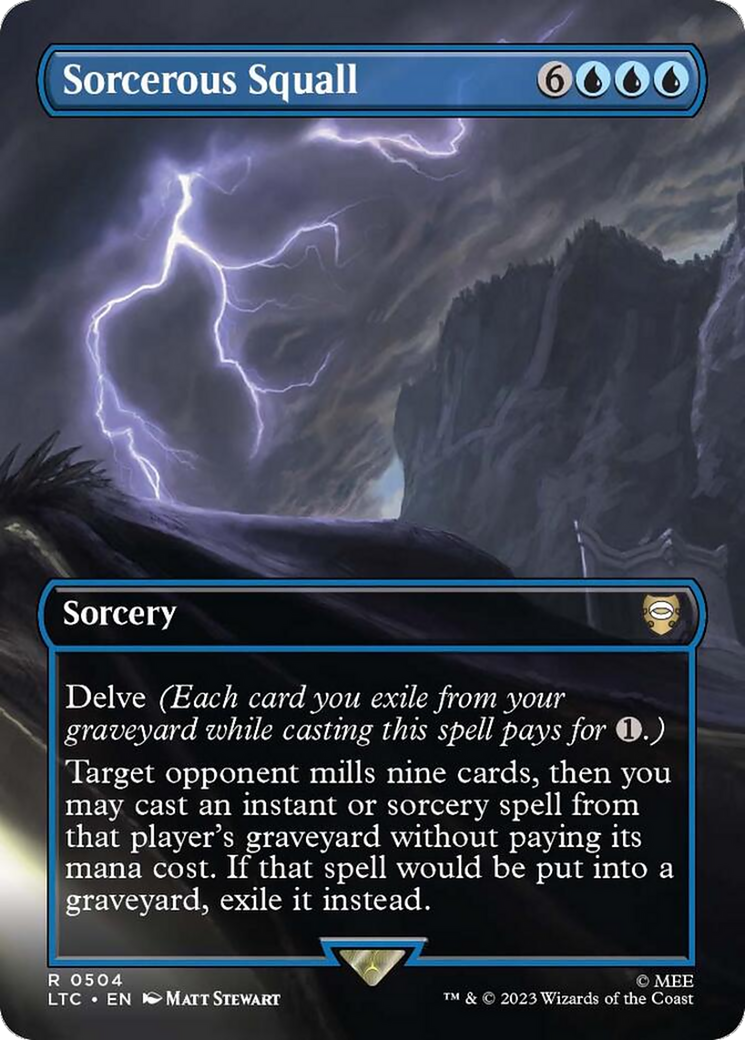 Sorcerous Squall (Borderless) (504) [Commander: The Lord of the Rings: Tales of Middle-earth]