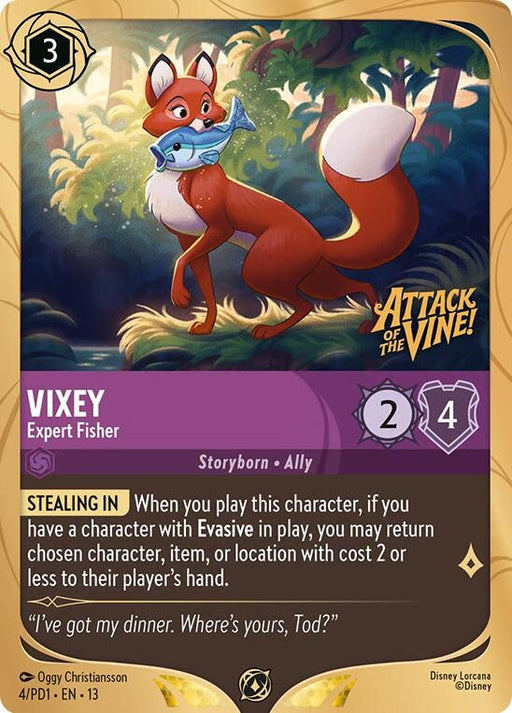 Image for Vixey - Expert Fisher (4) [Disney Lorcana Promo Cards] - Disney Lorcana