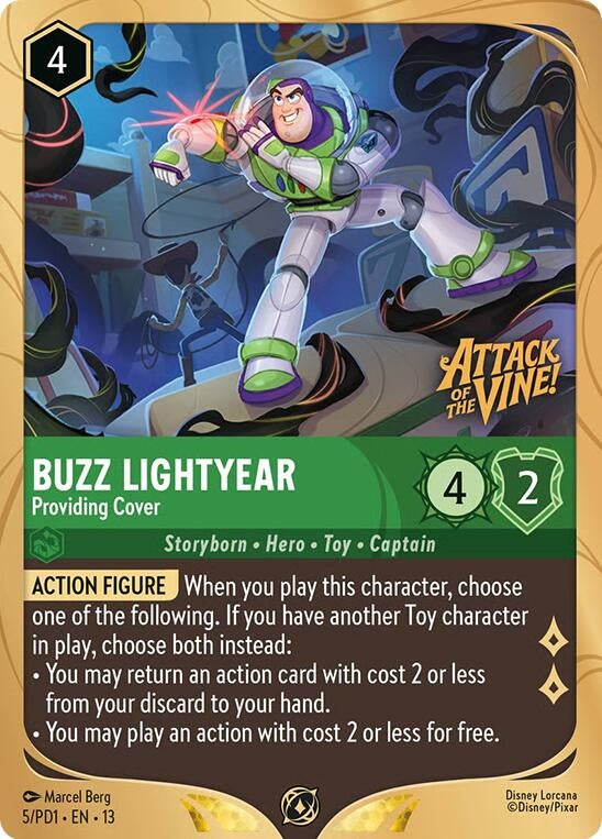 Image for Buzz Lightyear - Providing Cover (5) [Disney Lorcana Promo Cards] - Disney Lorcana