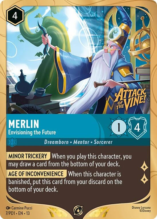 Image for Merlin - Envisioning the Future (7) [Disney Lorcana Promo Cards] - Disney Lorcana