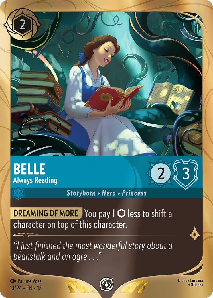 Image for Belle - Always Reading (13) [Disney Lorcana Promo Cards] - Disney Lorcana