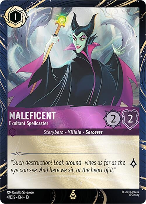 Image for Maleficent - Exultant Spellcaster (4) [Disney Lorcana Promo Cards] - Disney Lorcana