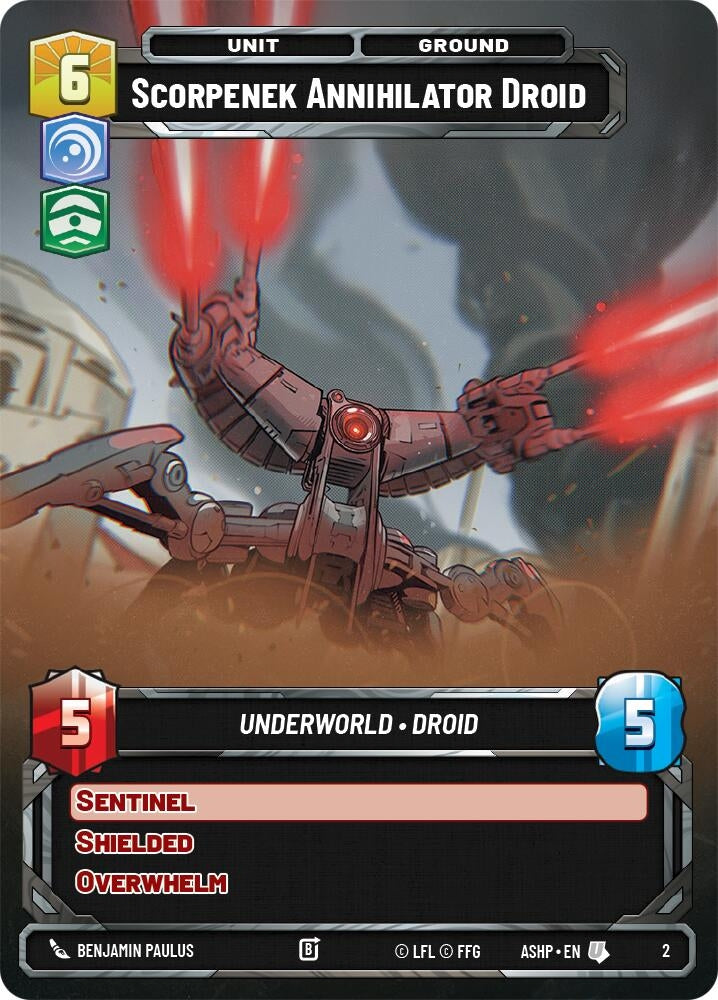 Image for Scorpenek Annihilator Droid (2) [Ashes of the Empire - Weekly Play Promos] {ASHWPP} - Star Wars: Unlimited