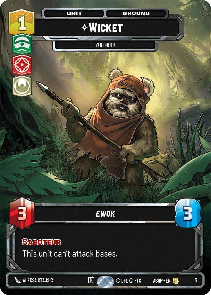Image for Wicket - Yub Nub! (3) [Ashes of the Empire - Weekly Play Promos] {ASHWPP} - Star Wars: Unlimited