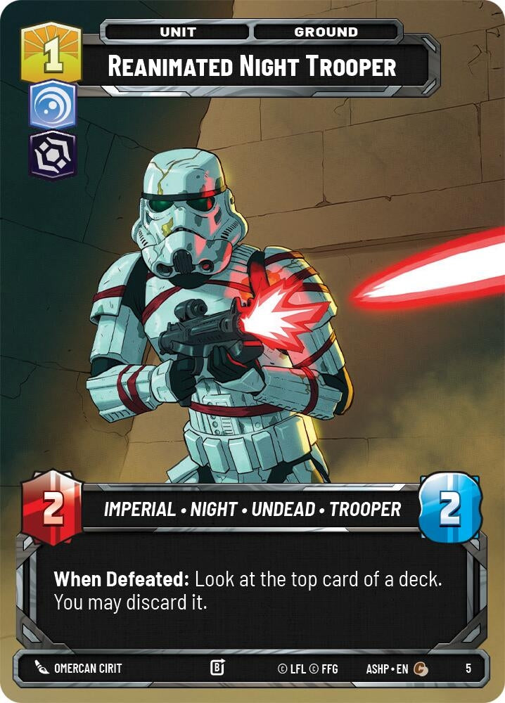 Image for Reanimated Night Trooper (5) [Ashes of the Empire - Weekly Play Promos] {ASHWPP} - Star Wars: Unlimited