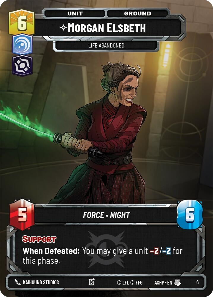 Image for Morgan Elsbeth -Life Abandoned (6) [Ashes of the Empire - Weekly Play Promos] {ASHWPP} - Star Wars: Unlimited