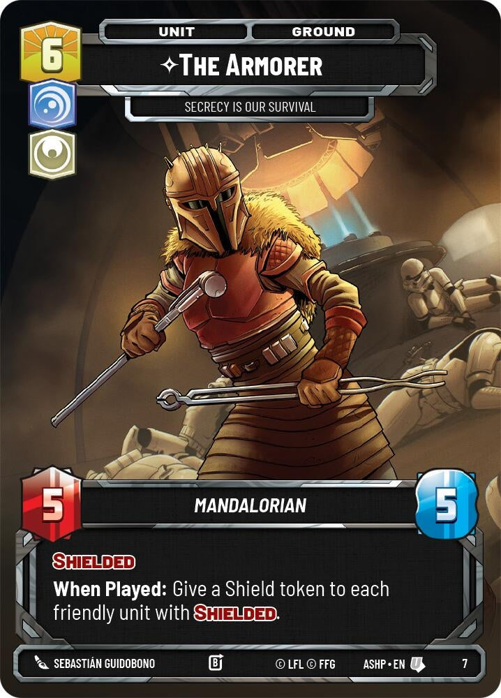 Image for The Armorer - Secrecy is Our Survival (7) [Ashes of the Empire - Weekly Play Promos] {ASHWPP} - Star Wars: Unlimited