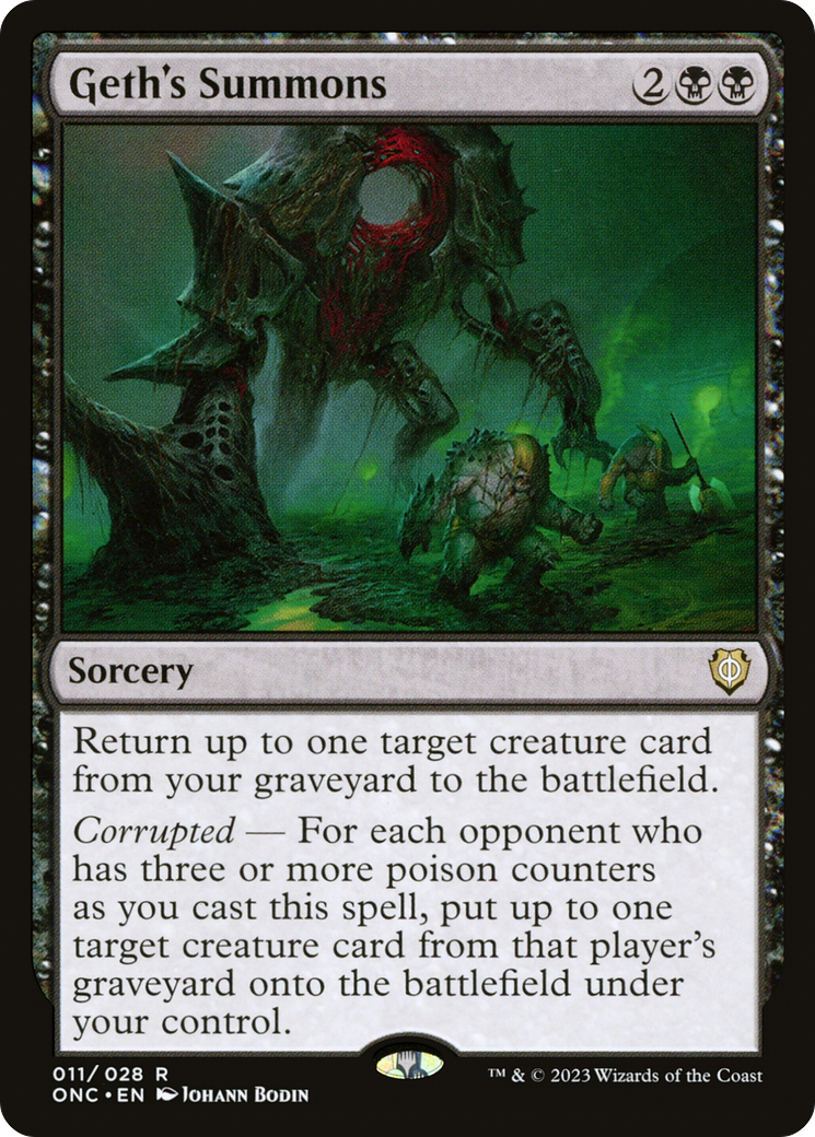 Geth's Summons (11) [Commander: Phyrexia: All Will Be One]