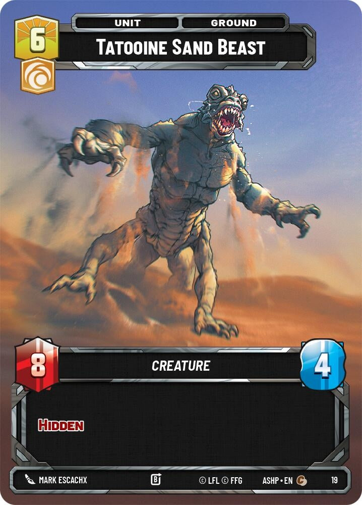 Image for Tatooine Sand Beast (19) [Ashes of the Empire - Weekly Play Promos] {ASHWPP} - Star Wars: Unlimited