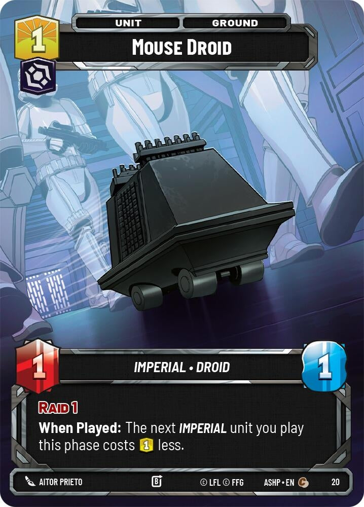 Image for Mouse Droid (20) [Ashes of the Empire - Weekly Play Promos] {ASHWPP} - Star Wars: Unlimited