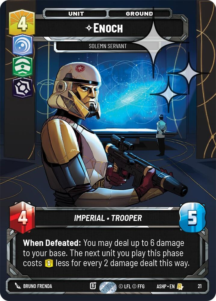 Image for Enoch - Solemn Servant (Foil) (21) [Ashes of the Empire - Weekly Play Promos] {ASHWPP} - Star Wars: Unlimited