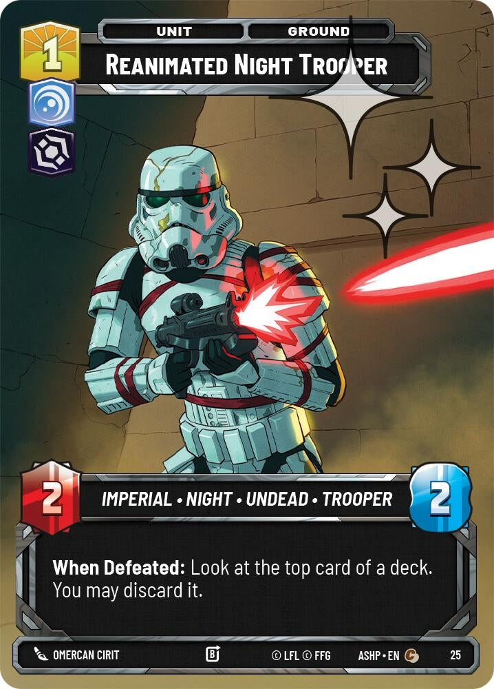 Image for Reanimated Night Trooper (Foil) (25) [Ashes of the Empire - Weekly Play Promos] {ASHWPP} - Star Wars: Unlimited