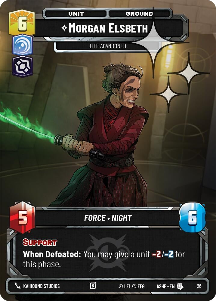 Image for Morgan Elsbeth -Life Abandoned (Foil) (26) [Ashes of the Empire - Weekly Play Promos] {ASHWPP} - Star Wars: Unlimited