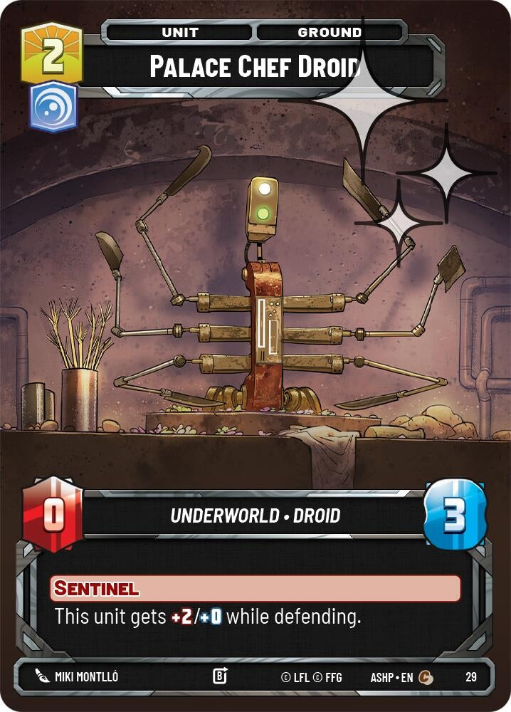 Image for Palace Chef Droid (Foil) (29) [Ashes of the Empire - Weekly Play Promos] {ASHWPP} - Star Wars: Unlimited