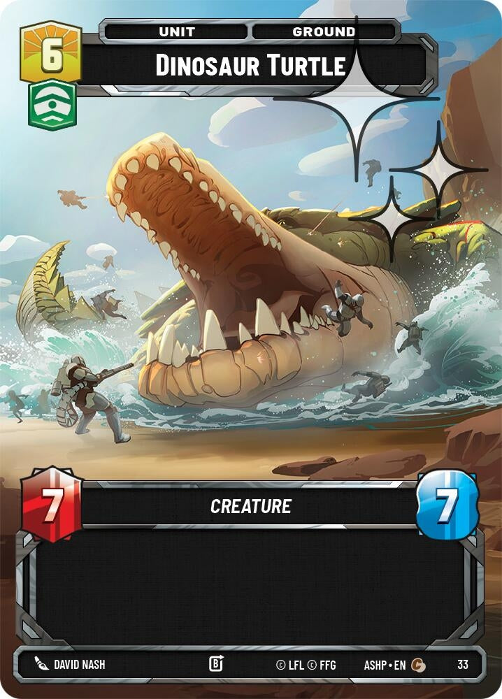 Image for Dinosaur Turtle (Foil) (33) [Ashes of the Empire - Weekly Play Promos] {ASHWPP} - Star Wars: Unlimited