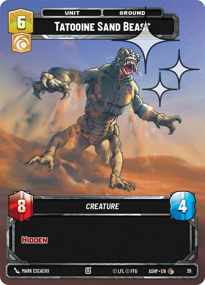 Image for Tatooine Sand Beast (Foil) (39) [Ashes of the Empire - Weekly Play Promos] {ASHWPP} - Star Wars: Unlimited