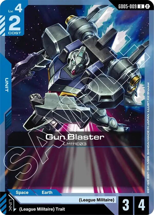 Image for Gun Blaster (GD05-009) [Freedom Ascension] {GD05} - Gundam Card Game