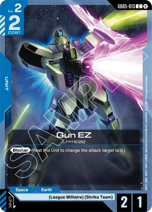 Image for Gun EZ (GD05-013) [Freedom Ascension] {GD05} - Gundam Card Game