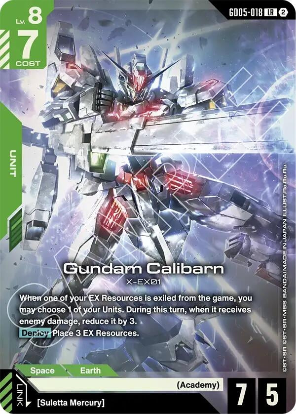 Image for Gundam Calibarn (GD05-018) [Freedom Ascension] {GD05} - Gundam Card Game