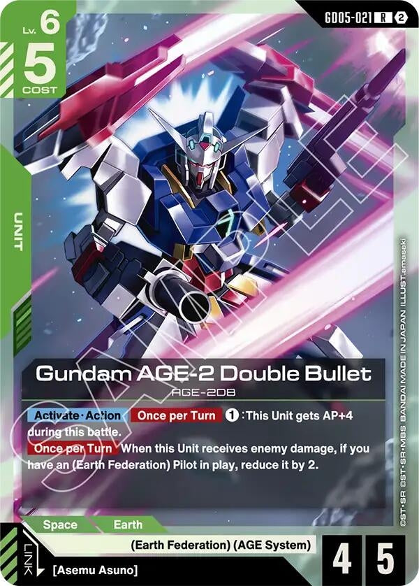 Image for Gundam AGE-2 Double Bullet (GD05-021) [Freedom Ascension] {GD05} - Gundam Card Game