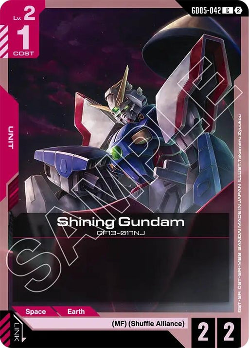 Image for Shining Gundam (GD05-042) (GD05-042) [Freedom Ascension] {GD05} - Gundam Card Game