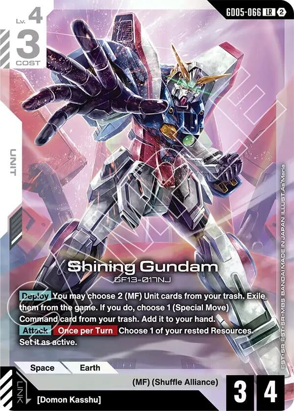 Image for Shining Gundam (GD05-066) (GD05-066) [Freedom Ascension] {GD05} - Gundam Card Game