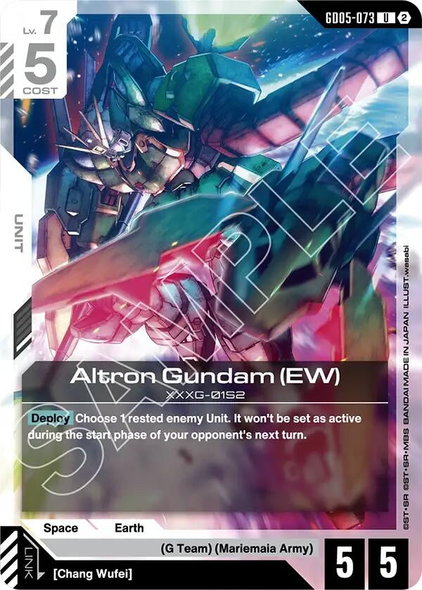 Image for Altron Gundam (EW) (GD05-073) [Freedom Ascension] {GD05} - Gundam Card Game