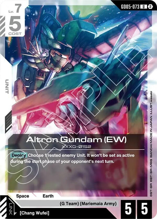 Image for Altron Gundam (EW) (GD05-073) [Freedom Ascension] {GD05} - Gundam Card Game