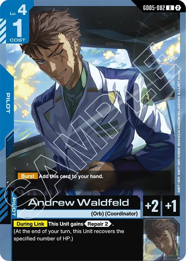 Image for Andrew Waldfeld (GD05-082) [Freedom Ascension] {GD05} - Gundam Card Game