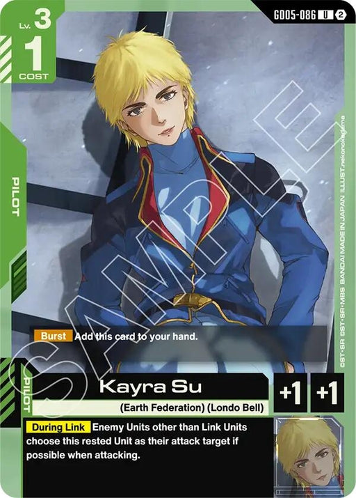 Image for Kayra Su (GD05-086) [Freedom Ascension] {GD05} - Gundam Card Game